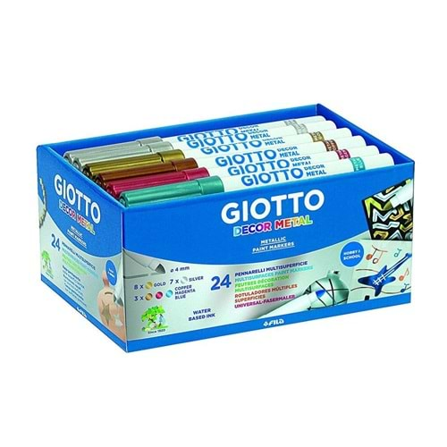 Giotto Decor Metalik Boya Okul Paketi 24 LÜ 524500