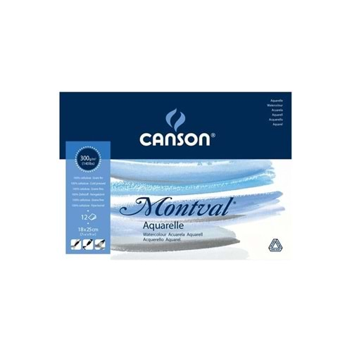 Canson Montval Sulu Boya Blok Pad Canmontv 12 Syf 18x25 300 GR