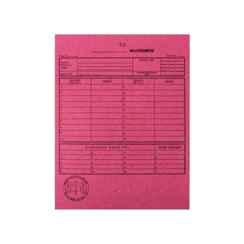 Alemdar Mahkeme Dosyası Pembe (1 Adet)