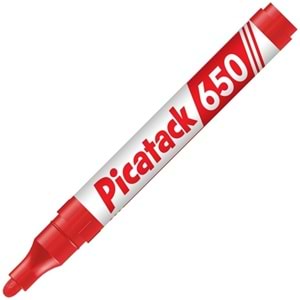Picatack Permanent Marker 1,5-3 MM Yuvarlak Uç Kırmızı 650 (1 Adet)