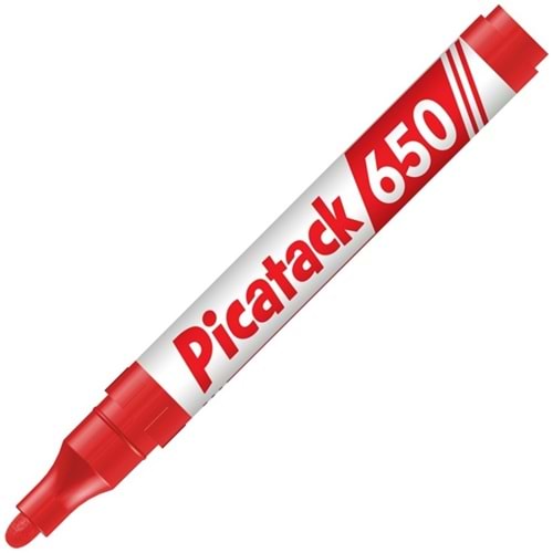Picatack Permanent Marker 1,5-3 MM Yuvarlak Uç Kırmızı 650 (1 Adet)