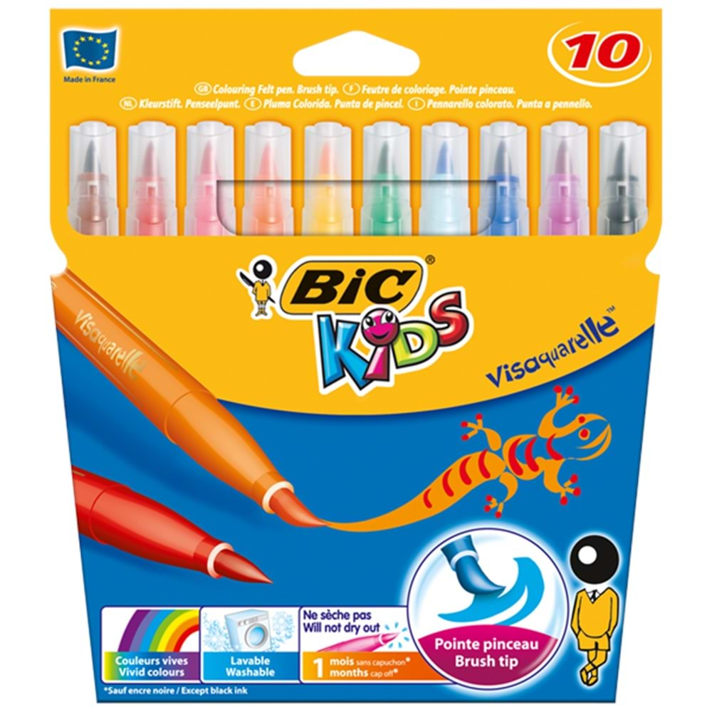 Bic Keçeli Boya Kalemi Visa 10 Renk 828964