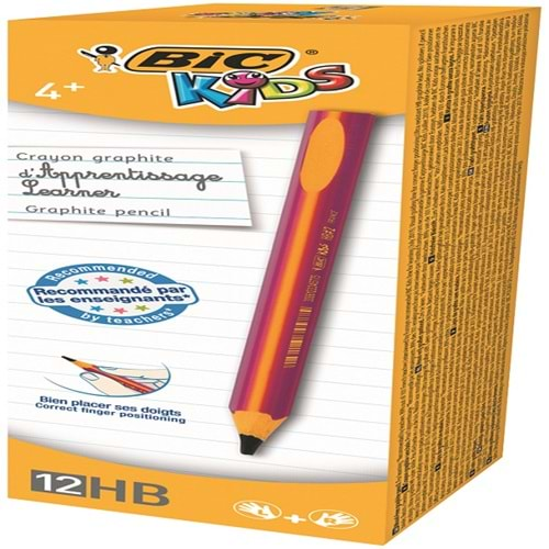 Bic Kurşun Kalem Kids Evolution HB Üçgen Jumbo 12 Lİ Pembe 919263