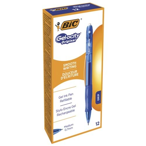 Bic Jel Kalem Basmalı Gelocıty Orıgınal Mavi 12 Li