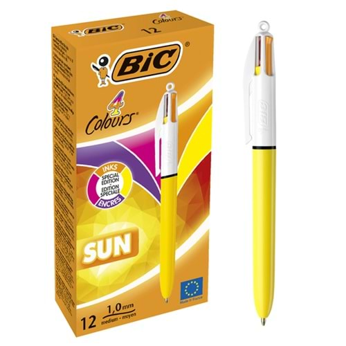 Bic Tükenmez Kalem 4 Colours Sun