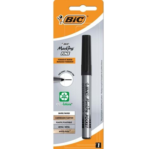 Bic Marker Pocket Per Mar 1 Lı Siyah 9187495