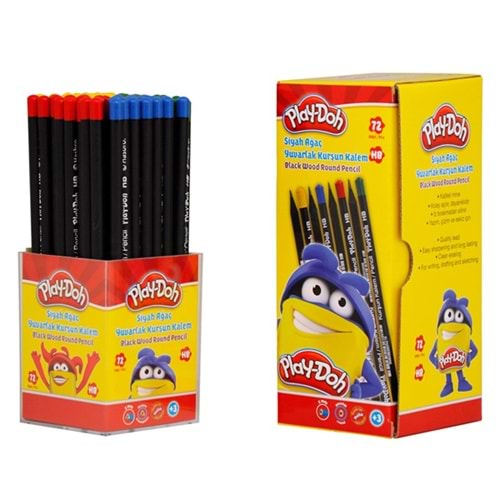Play-Doh Kurşun Kalem Siyah Yuvarlak PLAY-KK009 (1 Adet)