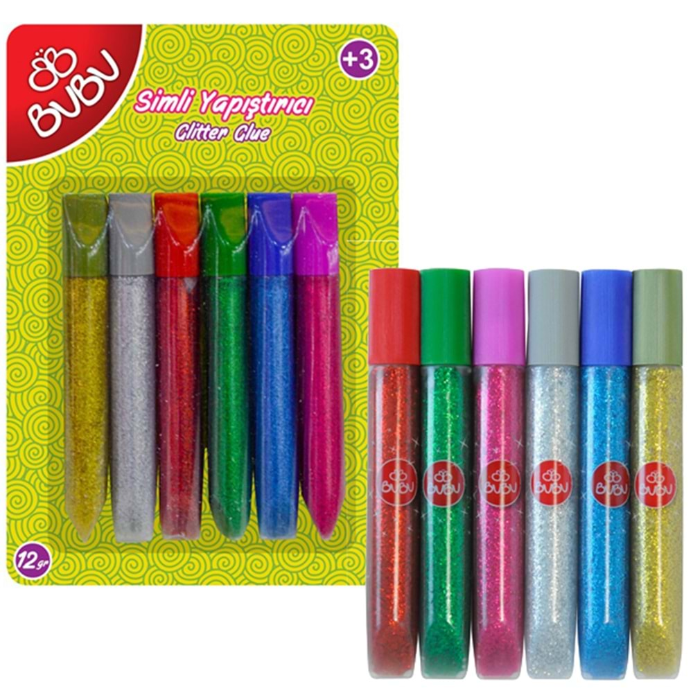 Bu-Bu Simli Yapıştırıcı 12 GR 6 LI Blisterli BUBU-SY0009