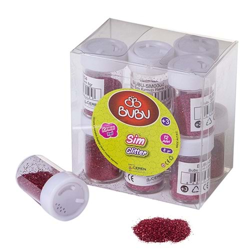 Bu-Bu Sim Kırmızı Renk 8 gr Pvc BUBU-SM0004 (1 Adet)