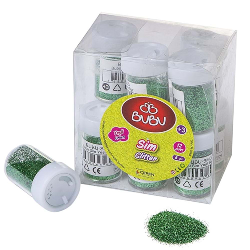 Bu-Bu Sim Yeşil Renk 8 gr Pvc BUBU-SM0005 (1 Adet)