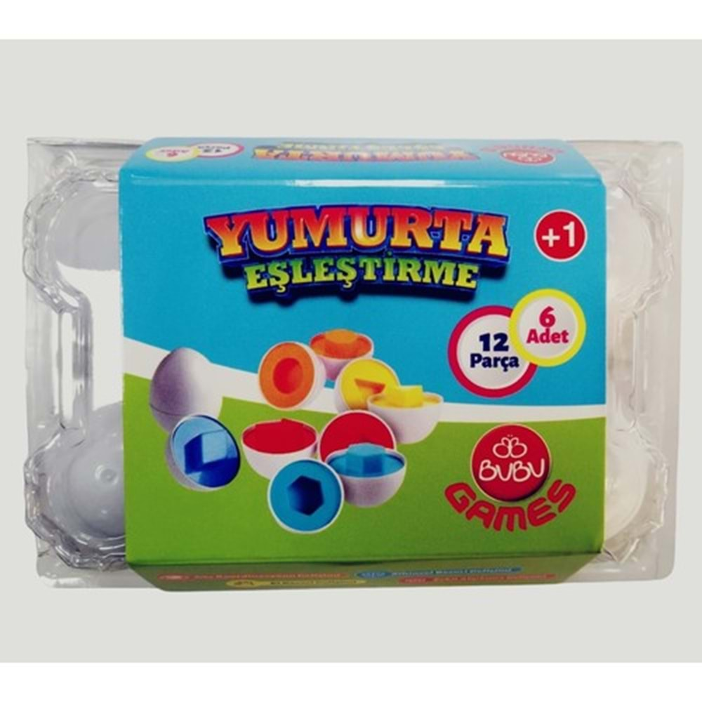 Bu-Bu Games Yumurta Eşleştirme 12 Parça BUBU-GM0067