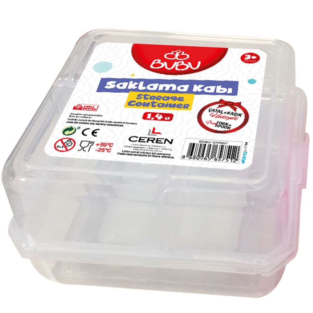 Bu-Bu Saklama Kabı Seti (Çatal+Kaşık) BUBU-SAK001