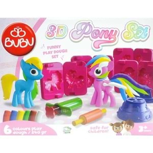 Bu-Bu Oyun Hamuru 3D Pony Set (L) BUBU-OH0023