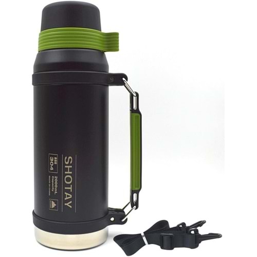 Shotay Camper Large Çelik Termos Mtra2000 Ml (Karışık Renk 1 Adet)