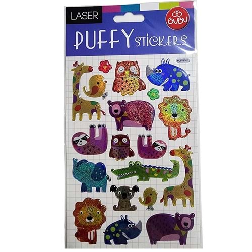 Bu-Bu Damla Stıckers Karışık Hayvanlar BUBU-PUF-6207