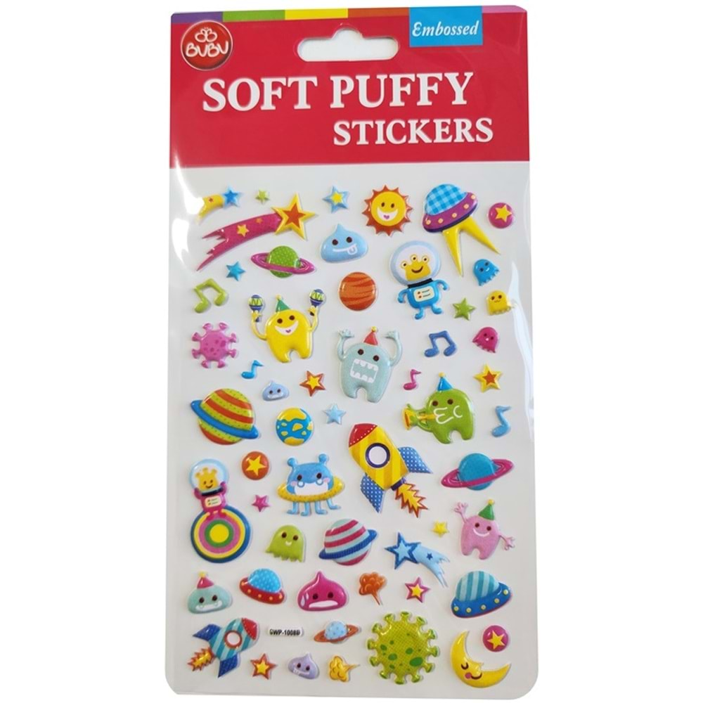 Bu-Bu Soft Puffy Stıckers Space 10,9x20,5 BUBU-SWP-1008B