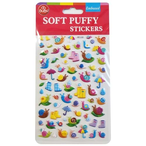 Bu-Bu Soft Puffy Stıckers Cute Snaıl 10,9x20,5 BUBU-SWP-1010B