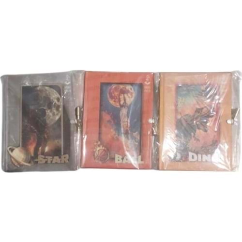Lilamor Günlük Defter Kilitli Kokulu Erkek 14x20 144 Syf.