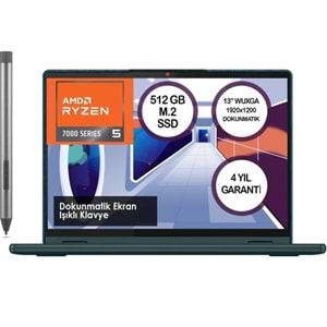 Lenovo Yoga 6 83B2009NTX Amd Ryzen 5 7530U 8GB 512GB SSD Freedos 13.3