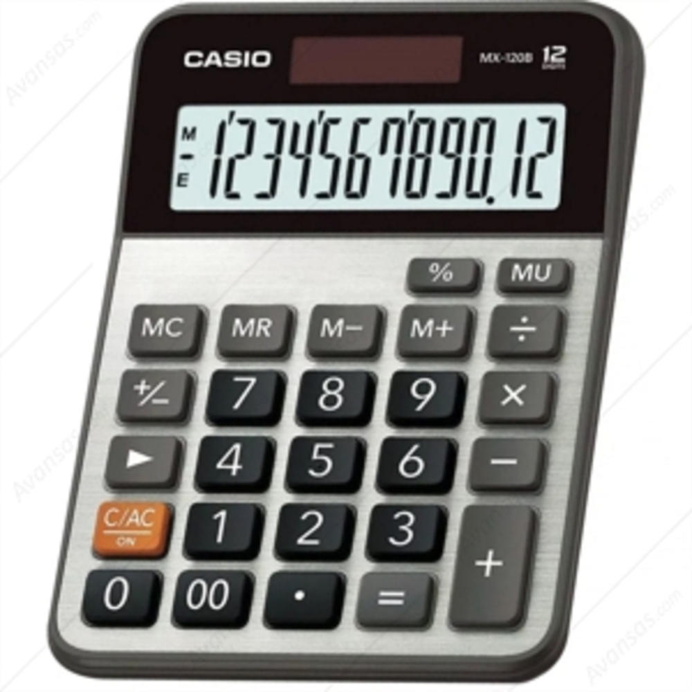 Casio Hesap Makinesi Masaüstü 12 Hane MX-120B