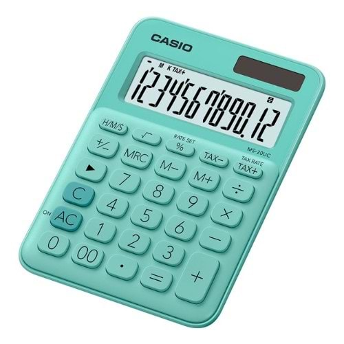 Casio MS-20UC-GN 12 Hane Yeşil Masa Üstü Hesap Makinesi