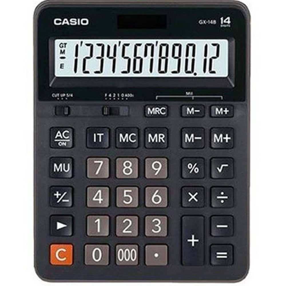 Casio Hesap Makinesi Masaüstü 14 Hane GX-14B