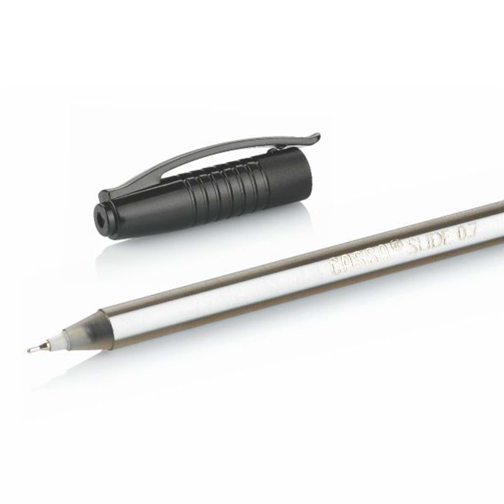 Cassa Tükenmez Kalem Slide 0.7 MM Siyah 8735 (1 Adet)