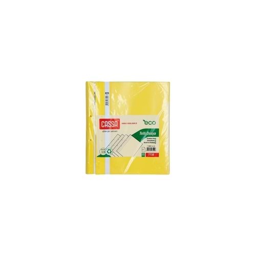 Cassa Telli Dosya Plastik Eco A4 Sarı 7730 (1 Adet)