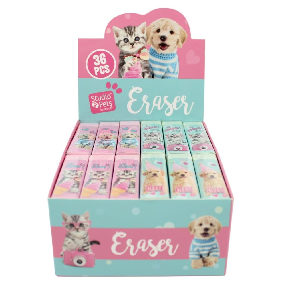 Studıo Pets Silgi Pt-9627 Renkli 36/432 (1 Adet)