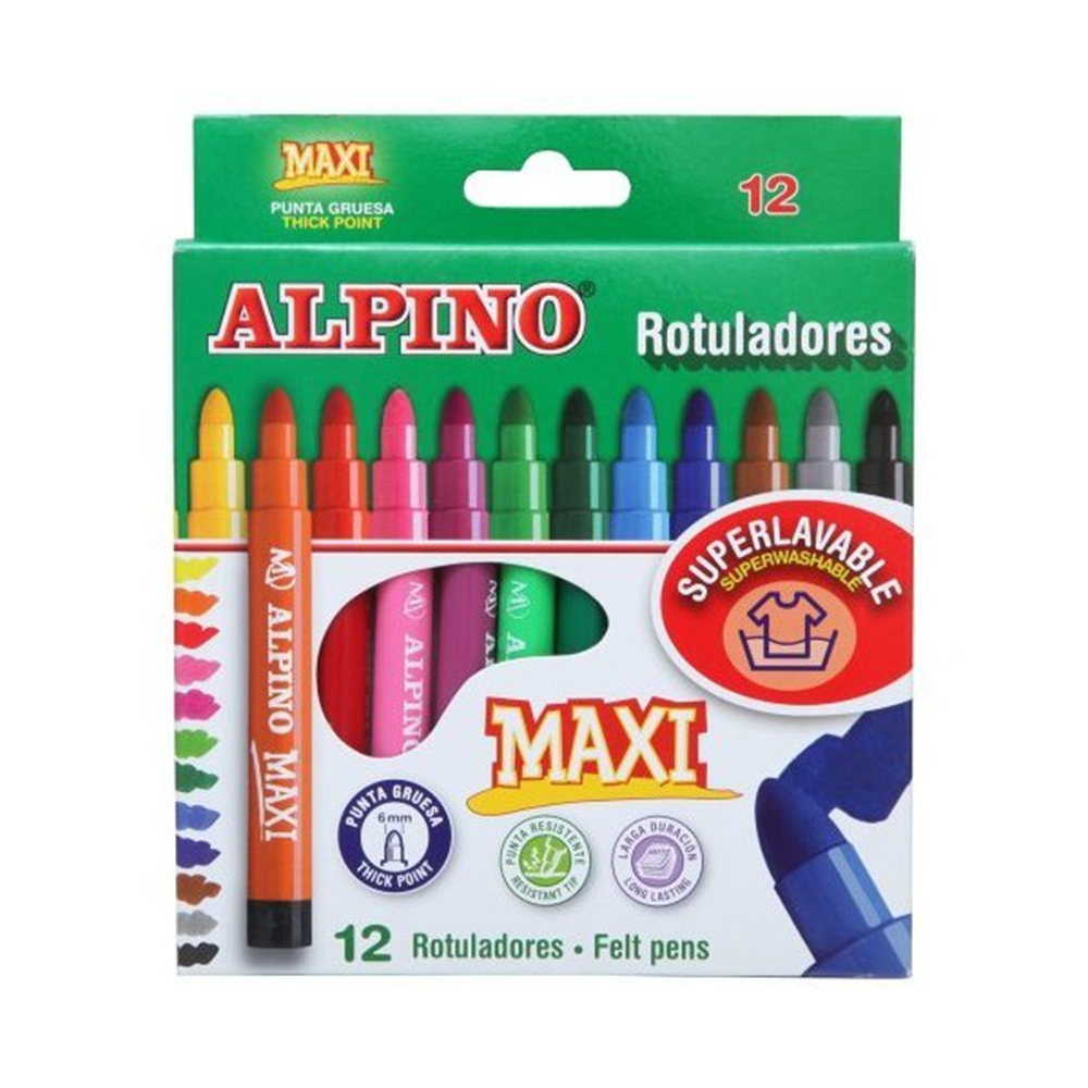 Alpino Keçeli Kalem Maxi 12 Lİ AR000006
