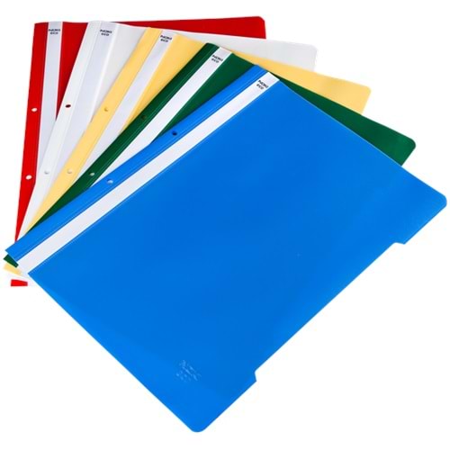 Noki Telli Dosya Plastik Ekonomik A4 Mavi 48288-130 (1 Adet)