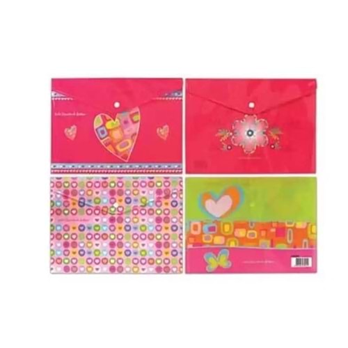 Noki Baskılı Çıtçıtlı Evrak Zarfı Kız 3105 (1 Adet)