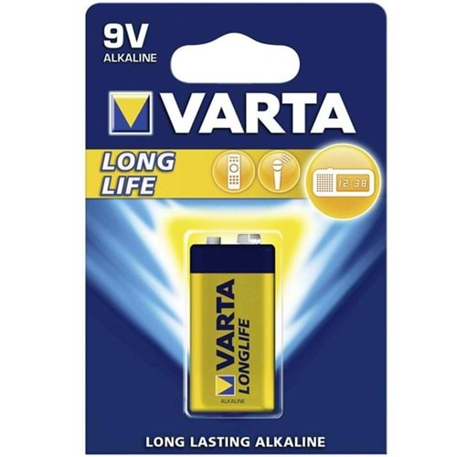 Varta Alkalin 9 Volt Pil Long Life Extra 9 V