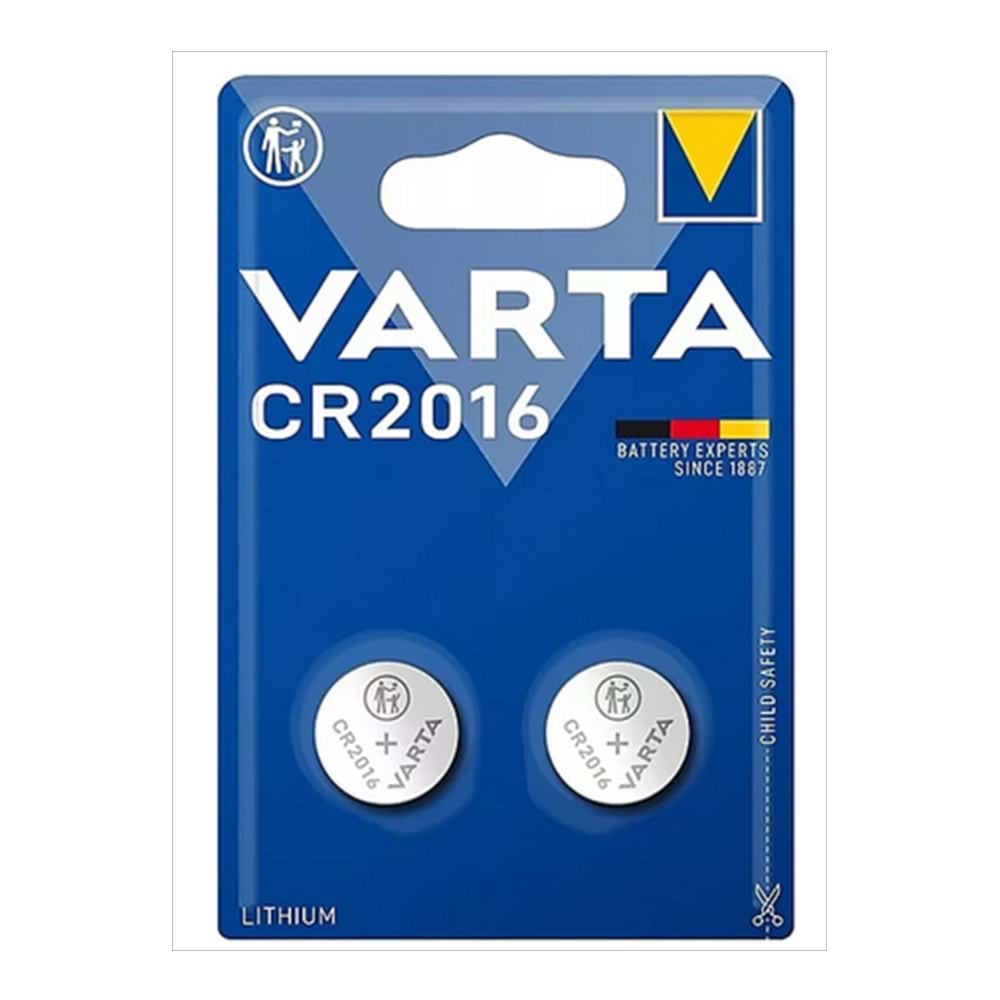 Varta Lityum Profesyonel Düğme Pil CR 2016 2 Lİ 9363
