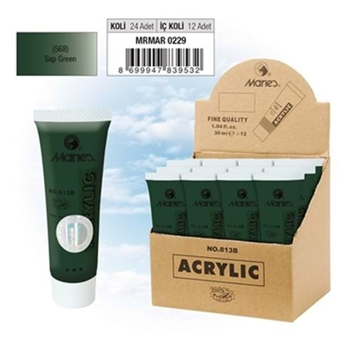 Maries Akrilik Boya 30 ML Sap Green 568 813B