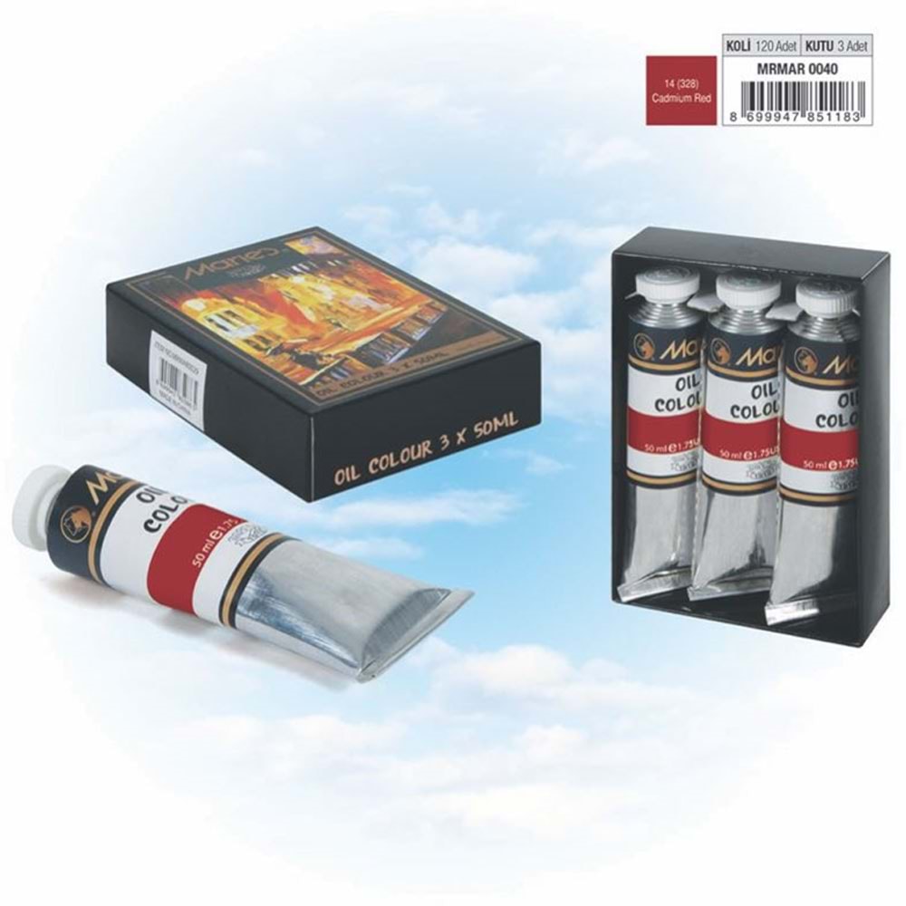 Maries Yağlı Boya Cadmium 50 ML Red E1384-328 (1 Adet)