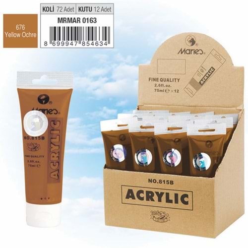 Maries Akrilik Boya 75 ML Sarı Ochre 815-676