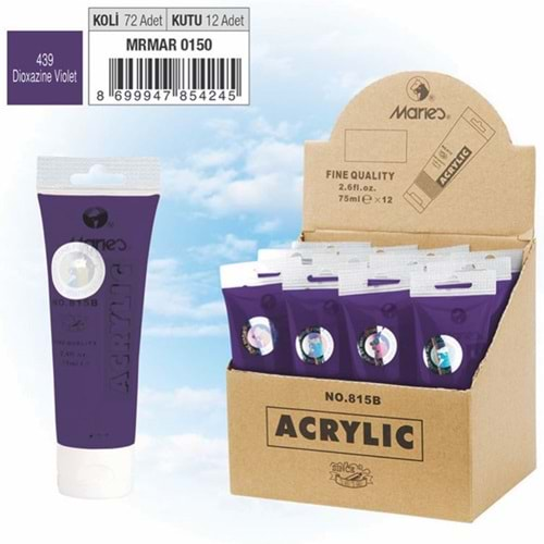 Maries Akrilik Boya 75 ML Dioxazine Violet 815-439