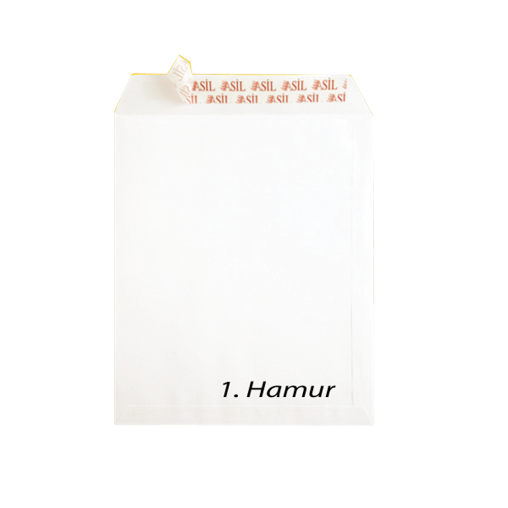 Asil Doğan Torba Zarf Extra Silikonlu 17x25 110 GR Beyaz (1 Adet)