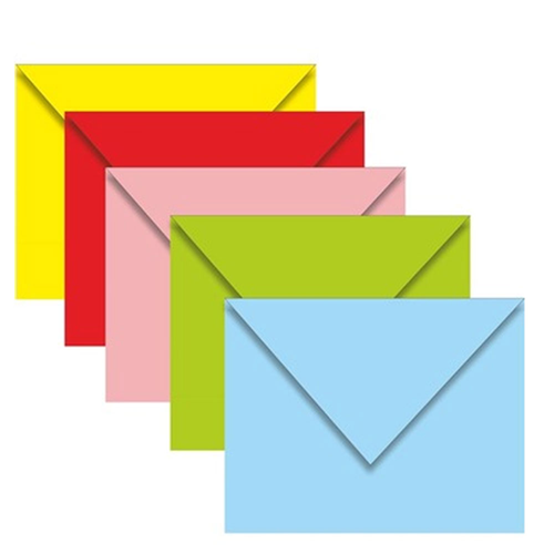 Asil Doğan Kartvizit Renkli Zarf-80 gr 5 Renk 7x9 80 gr AS-7104 (1 Adet)