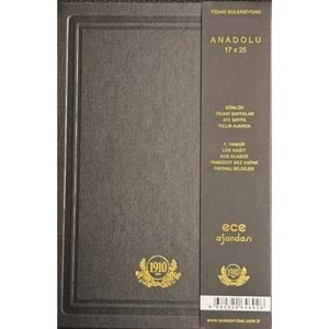 Ece Ticari Ajanda Anadolu Günlük Çizg 17x25 2026