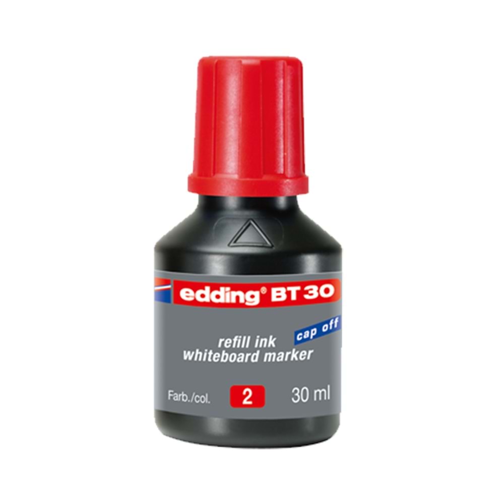 Edding Tahta Kalem Mürekkebi Damlalıklı 30 ML Kırmızı BT30 (1 Adet)