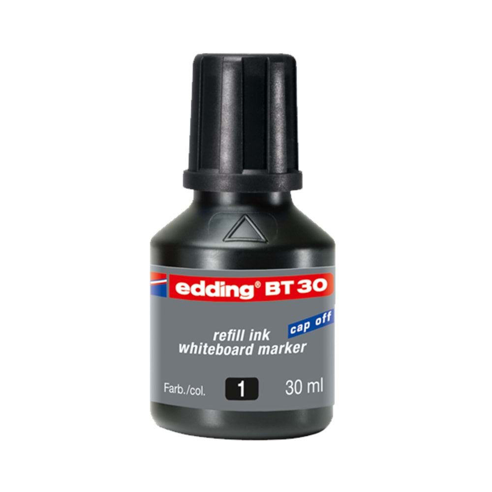 Edding Tahta Kalem Mürekkebi Damlalıklı 30 ML Siyah BT30 (1 Adet)