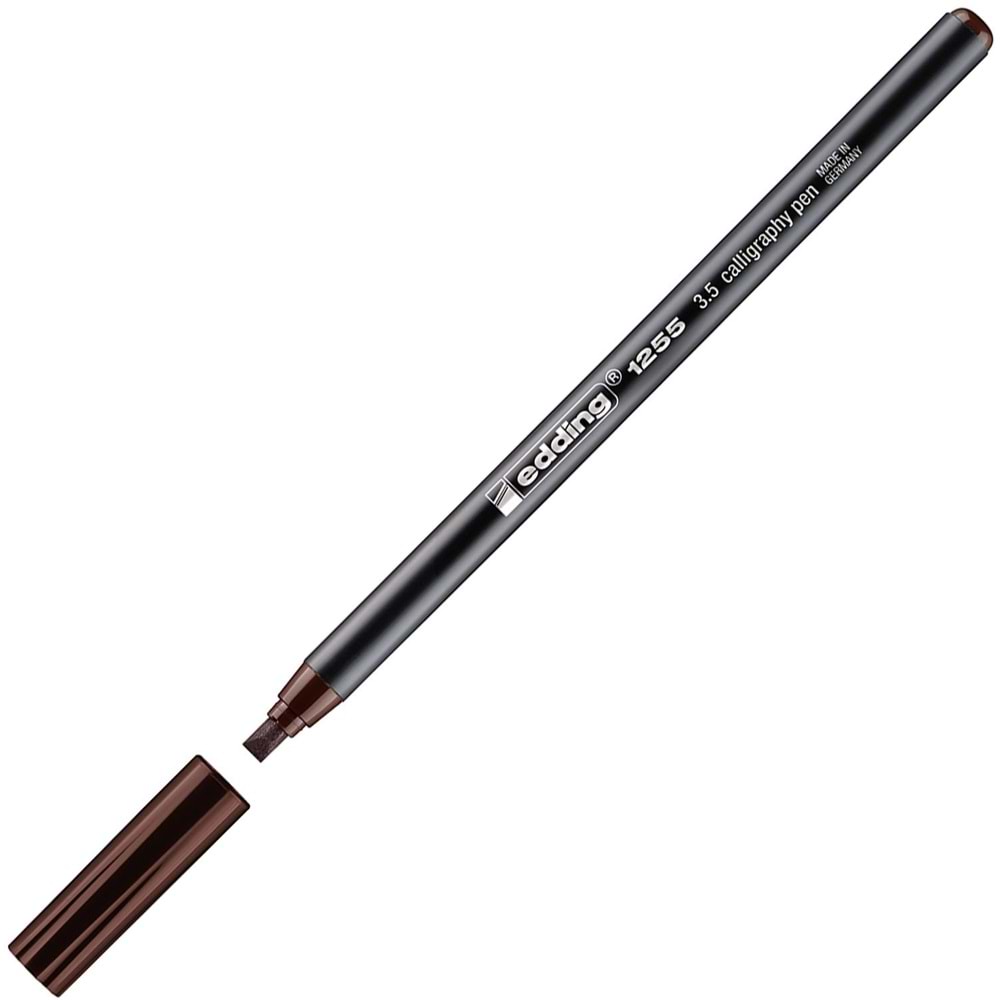 Edding Kaligrafi Kalemi Kesik Uçlu 3.5 mm Koyu Kahve 1255 (1 Adet)