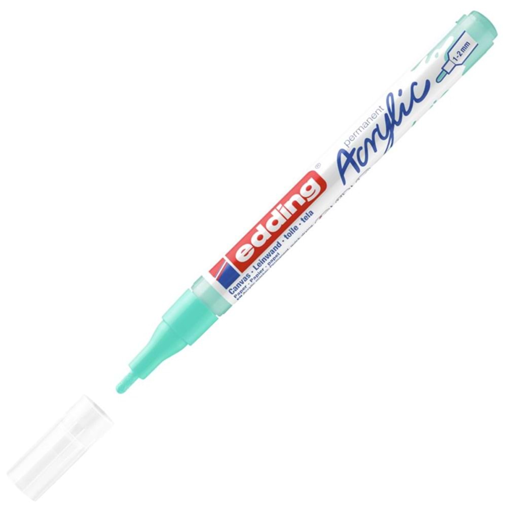 Edding Markör Akrilik İnce Uçlu 1-2 MM Parlak Turkuaz 934 5300 (1 Adet)