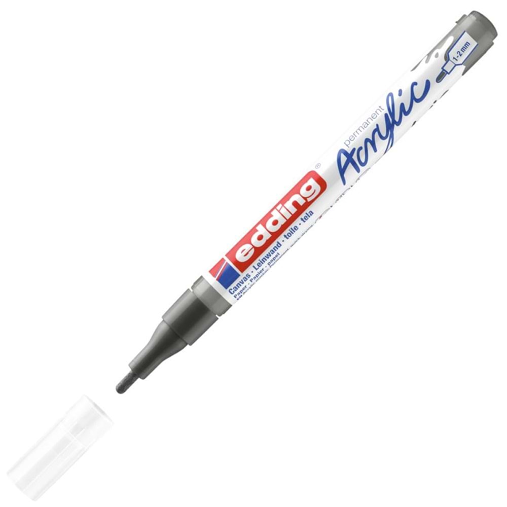 Edding Markör Akrilik İnce Uçlu 1-2 MM Antrasit 926 5300 (1 Adet)