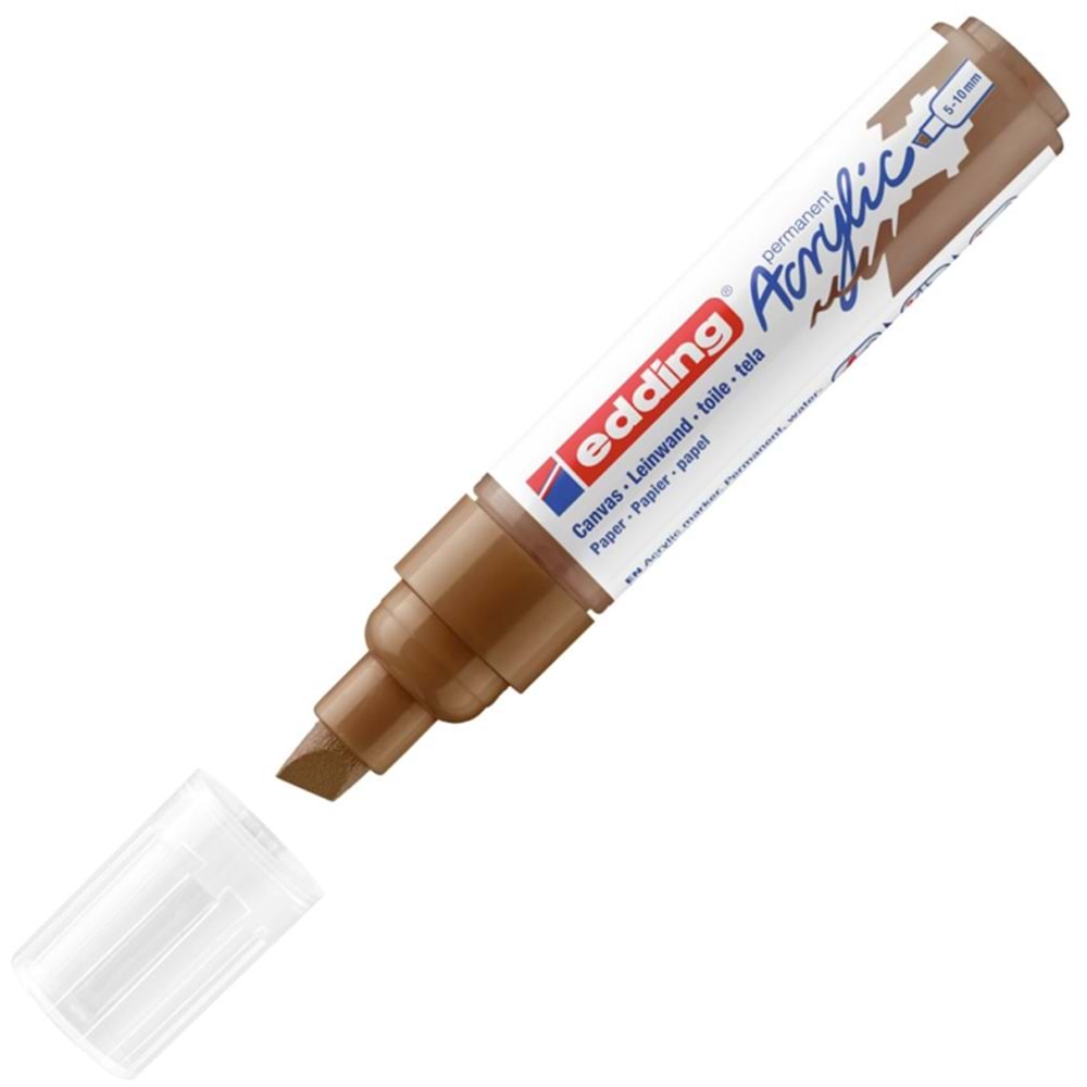 Edding Markör Akrilik Kalın Uçlu 5-10 MM Fındık Kahvesi 919 5000 (1 Adet)