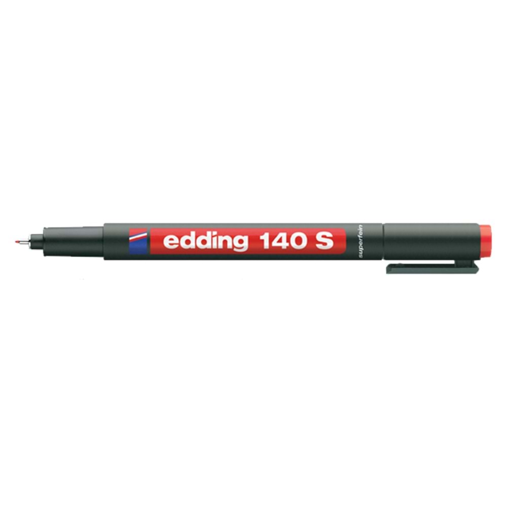 Edding Asetat Kalemi Permanent S Seri 0.3 mm Kırmızı 140 S (1 Adet)