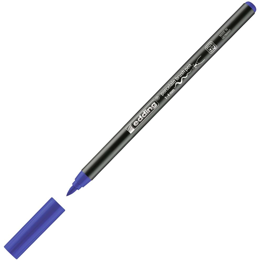 Edding Porselen Kalemi Fırça Uçlu 1-4 mm Mavi 4200 (1 Adet)