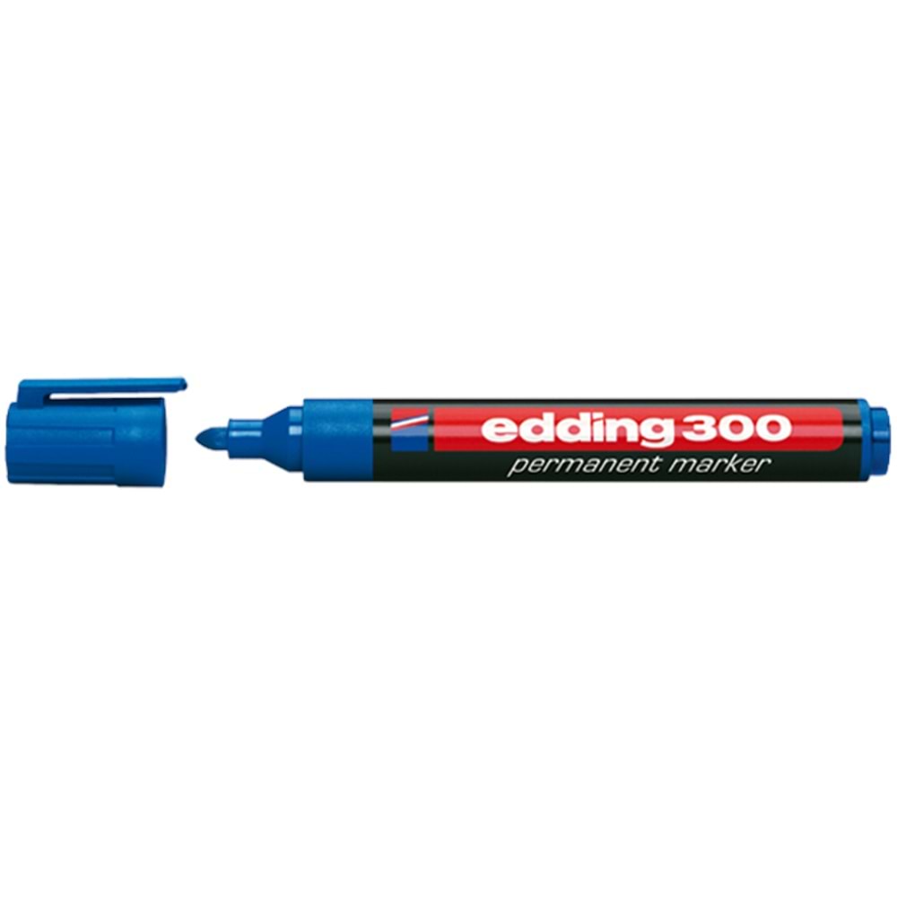 Edding Markör Permanent Yuvarlak Uçlu 1.5-3 mm Mavi 300 (1 Adet)